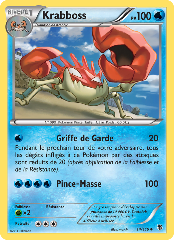 Krabboss 14 — Phantom Forces (French Pokémon TCG card)