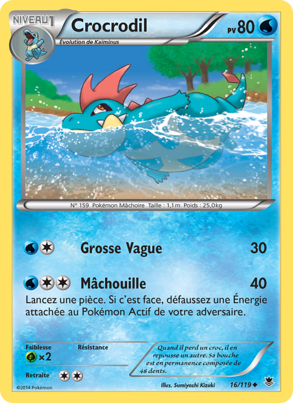 Crocrodil 16 — Phantom Forces (French Pokémon TCG card)