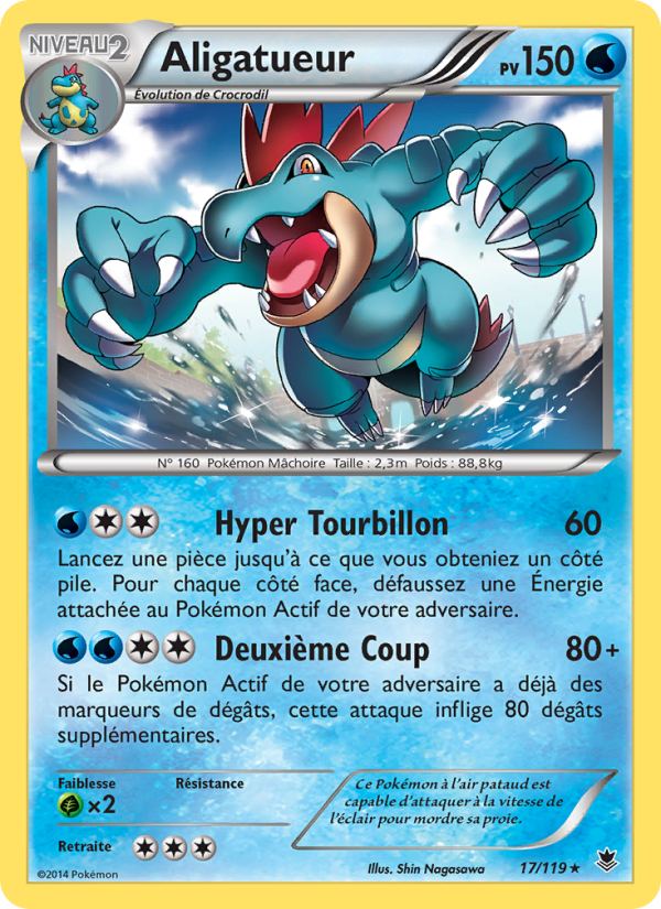 Aligatueur 17 — Phantom Forces (French Pokémon TCG card)