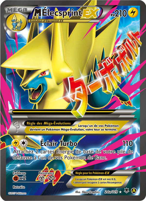 M-Élecsprint EX 24a — Phantom Forces (French Pokémon TCG card)