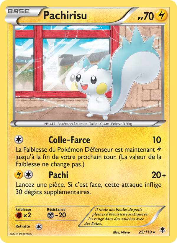 Pachirisu 25 — Phantom Forces (French Pokémon TCG card)