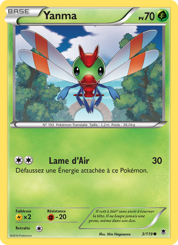 Yanma 3 — Phantom Forces (French Pokémon TCG card)