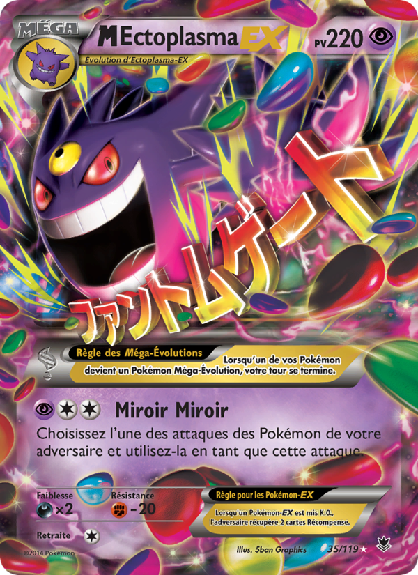 M-Ectoplasma EX 35 — Phantom Forces (French Pokémon TCG card)