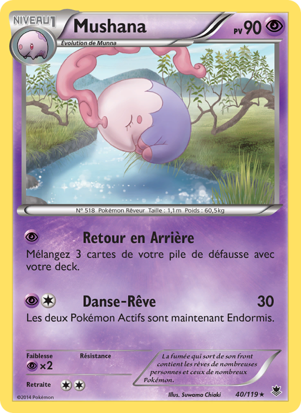 Mushana 40 — Phantom Forces (French Pokémon TCG card)