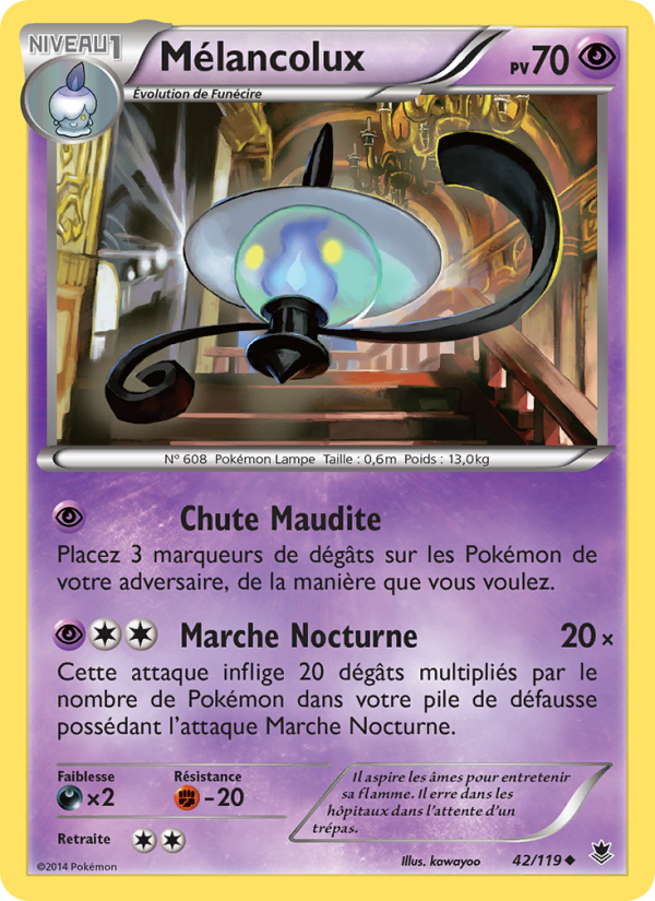 Mélancolux 42 — Phantom Forces (French Pokémon TCG card)