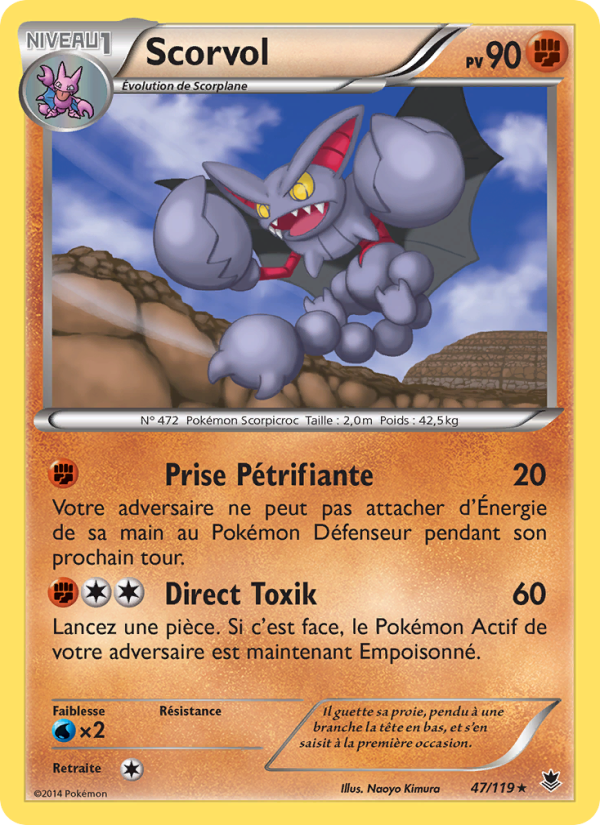 Scorvol 47 — Phantom Forces (French Pokémon TCG card)