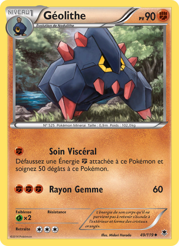 Géolithe 49 — Phantom Forces (French Pokémon TCG card)