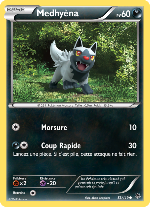 Medhyèna 53 — Phantom Forces (French Pokémon TCG card)