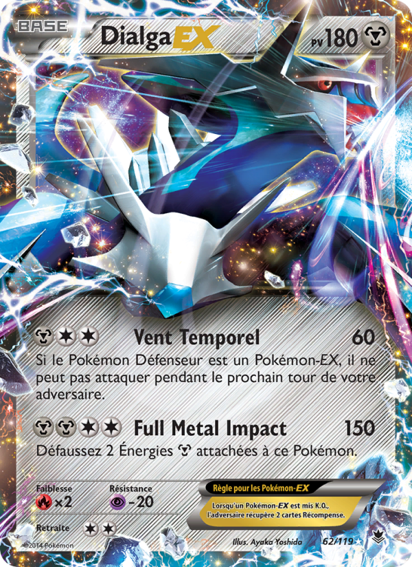 Dialga EX 62 — Phantom Forces (French Pokémon TCG card)