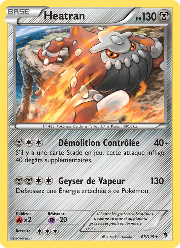 Heatran 63 — Phantom Forces (French Pokémon TCG card)
