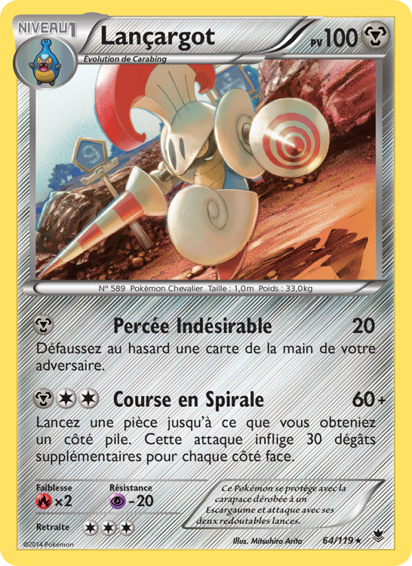 Lançargot 64 — Phantom Forces (French Pokémon TCG card)