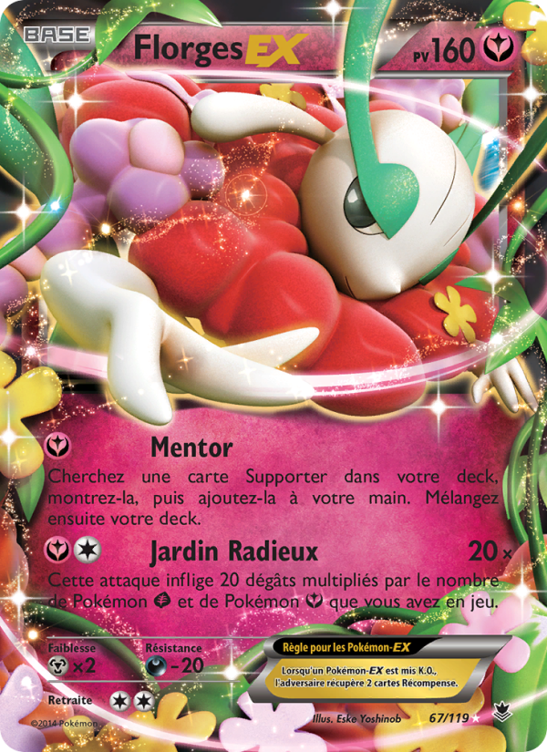 Florges EX 67 — Phantom Forces (French Pokémon TCG card)