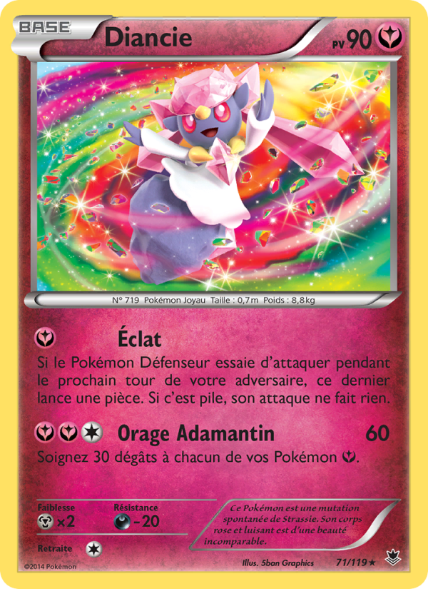 Diancie 71 — Phantom Forces (French Pokémon TCG card)