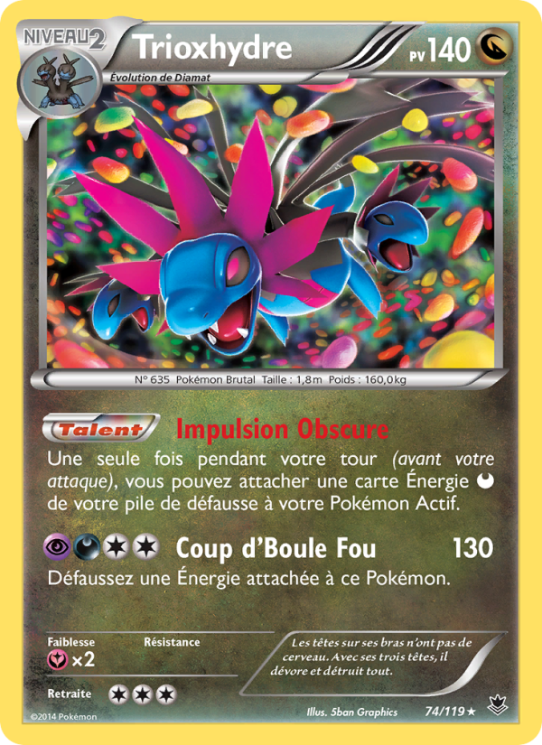 Trioxhydre 74 — Phantom Forces (French Pokémon TCG card)