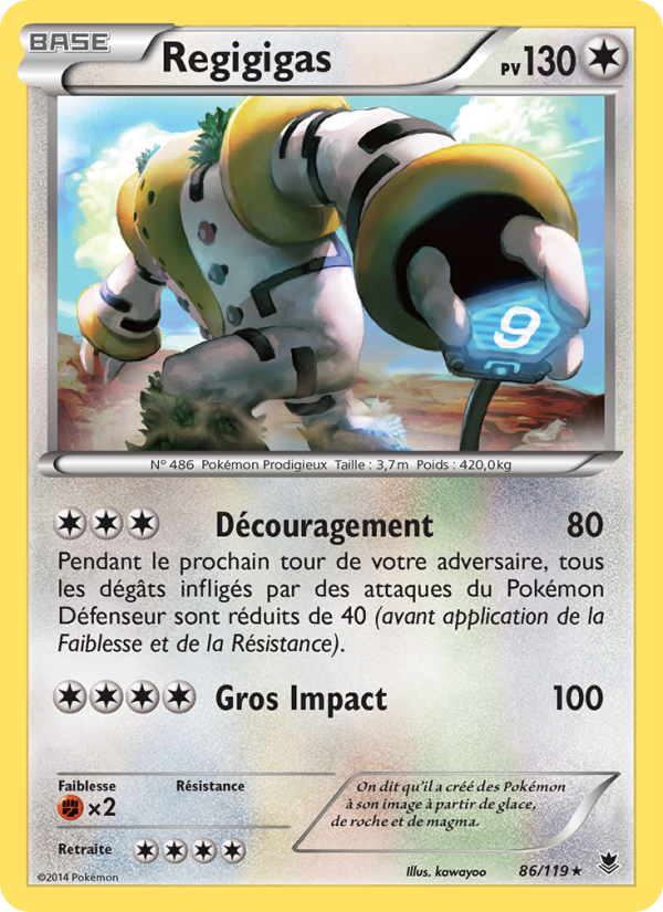 Regigigas 86 — Phantom Forces (French Pokémon TCG card)