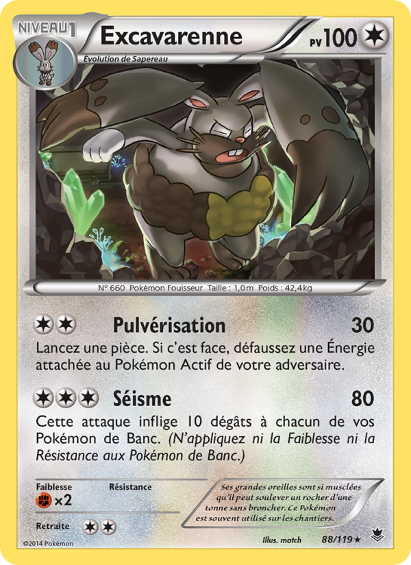 Excavarenne 88 — Phantom Forces (French Pokémon TCG card)