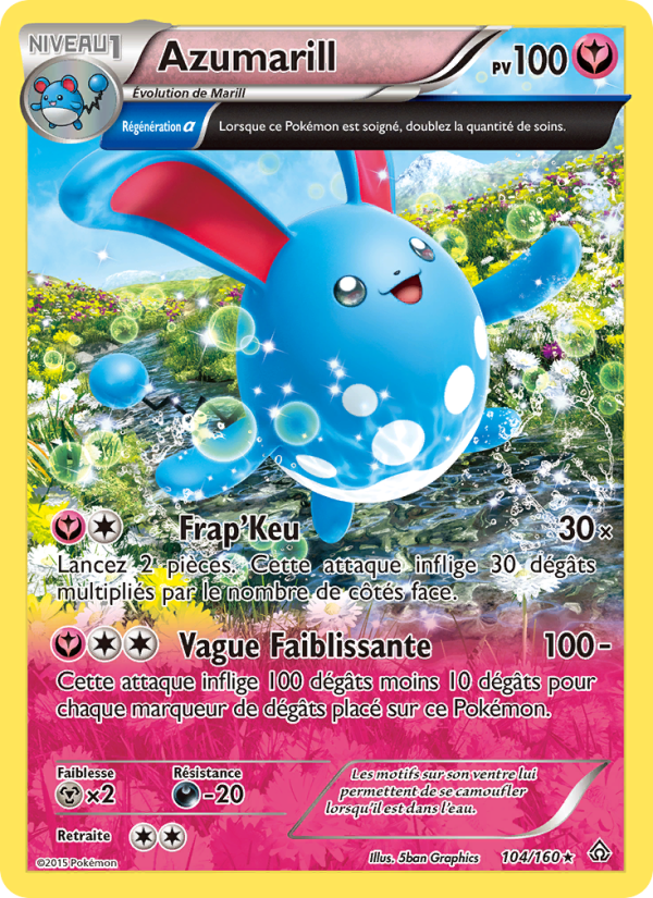 Azumarill 104 — Primal Clash (French Pokémon TCG card)