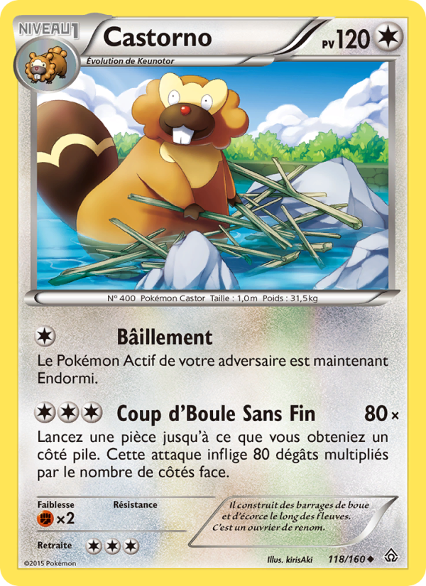 Castorno 118 — Primal Clash (French Pokémon TCG card)