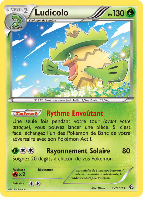 Ludicolo 12 — Primal Clash (French Pokémon TCG card)