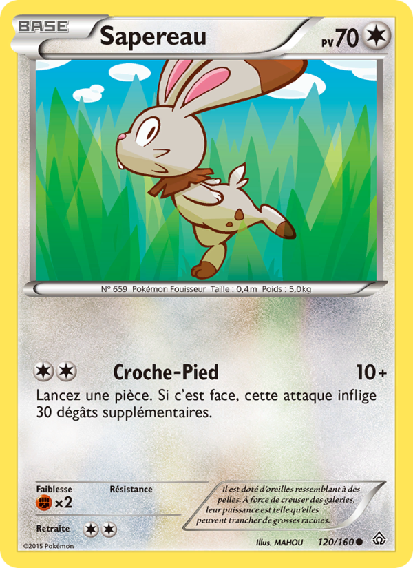 Sapereau 120 — Primal Clash (French Pokémon TCG card)
