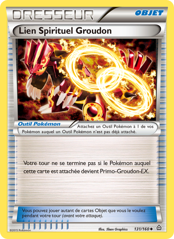 Lien Spirituel Groudon 131 — Primal Clash (French Pokémon TCG card)