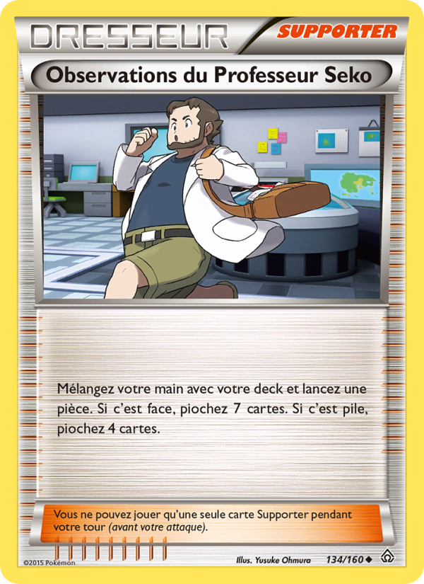 Observations du Professeur Seko 134 — Primal Clash (French Pokémon TCG card)
