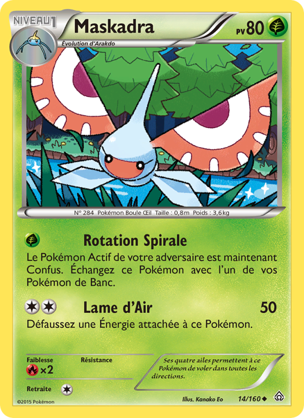 Maskadra 14 — Primal Clash (French Pokémon TCG card)