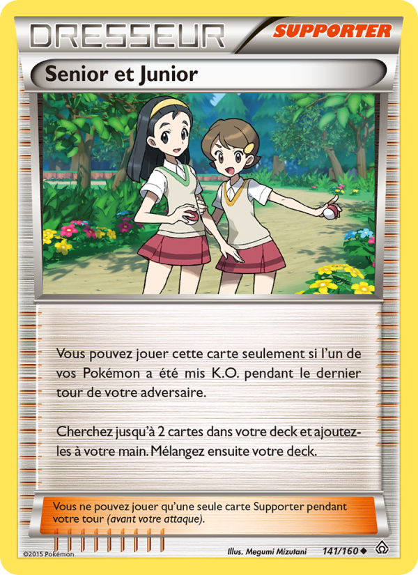 Senior et Junior 141 — Primal Clash (French Pokémon TCG card)