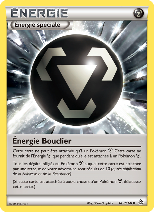 Énergie Bouclier 143 — Primal Clash (French Pokémon TCG card)