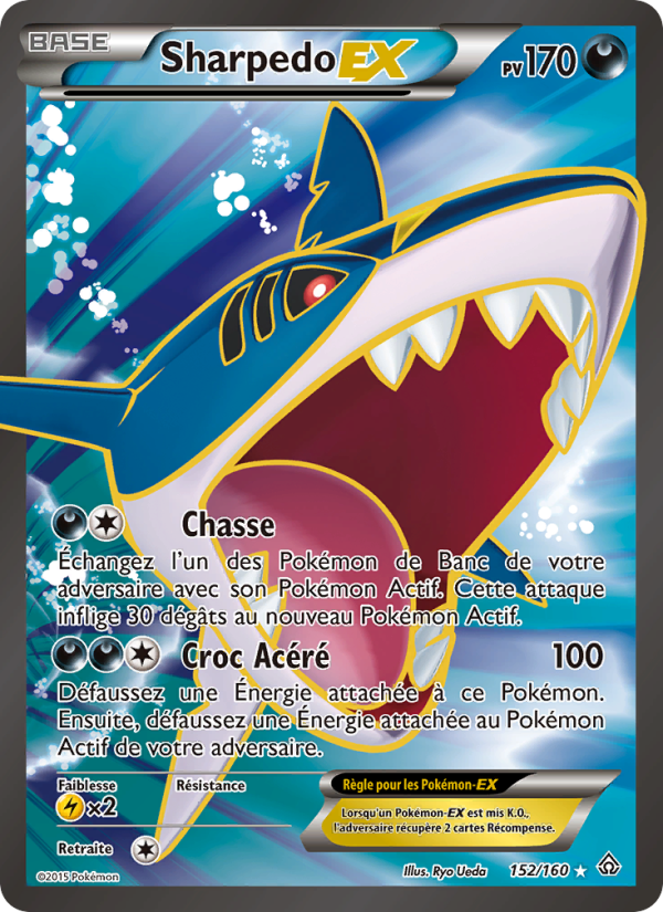 Sharpedo EX 152 — Primal Clash (French Pokémon TCG card)