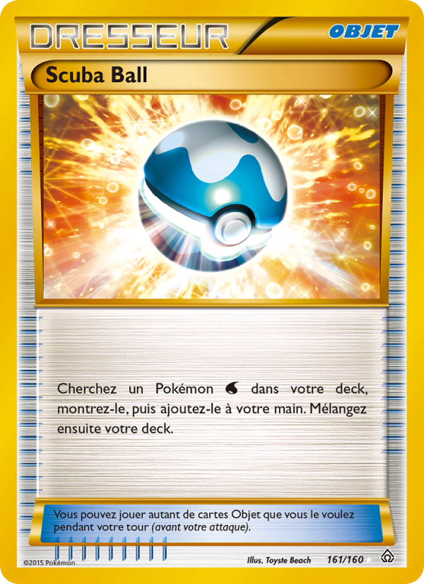 Scuba Ball 161 — Primal Clash (French Pokémon TCG card)