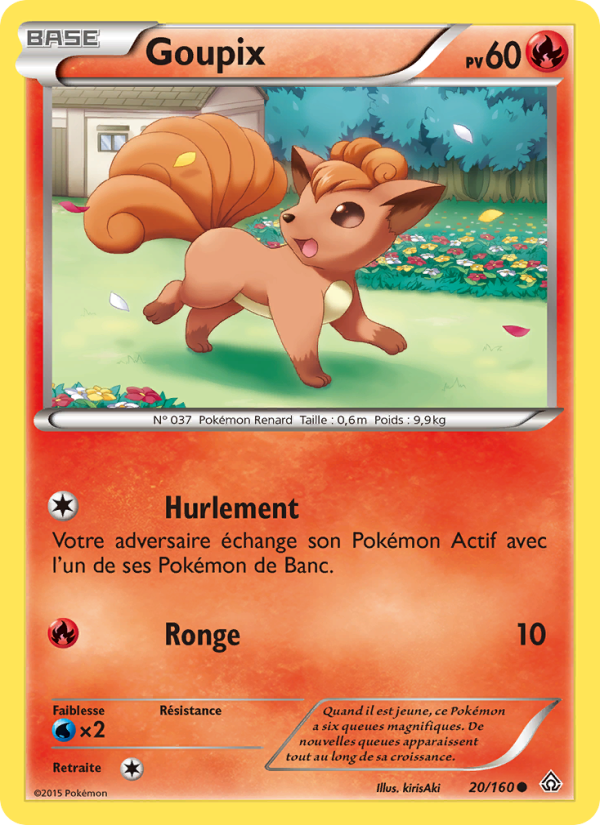 Goupix 20 — Primal Clash (French Pokémon TCG card)