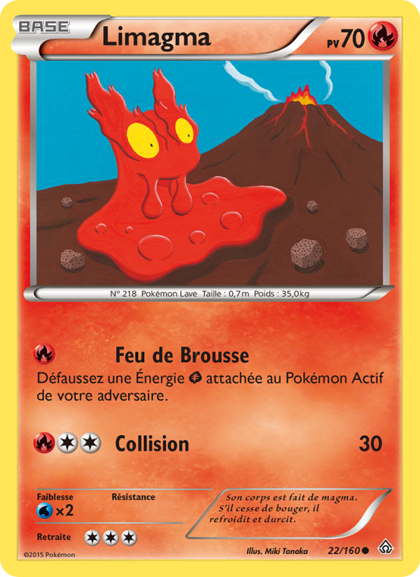 Limagma 22 — Primal Clash (French Pokémon TCG card)