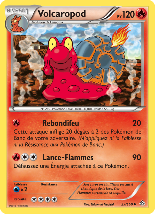 Volcaropod 23 — Primal Clash (French Pokémon TCG card)