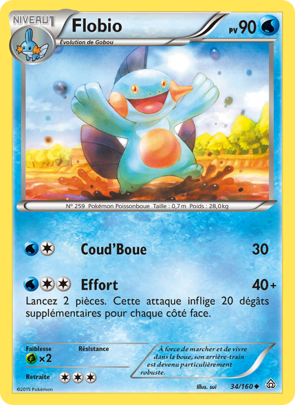 Flobio 34 — Primal Clash (French Pokémon TCG card)