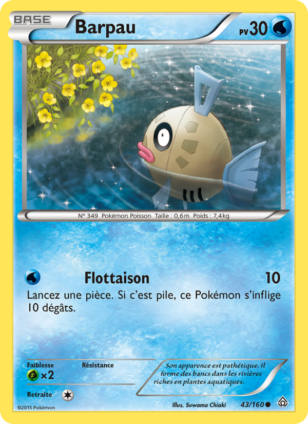 Barpau 43 — Primal Clash (French Pokémon TCG card)
