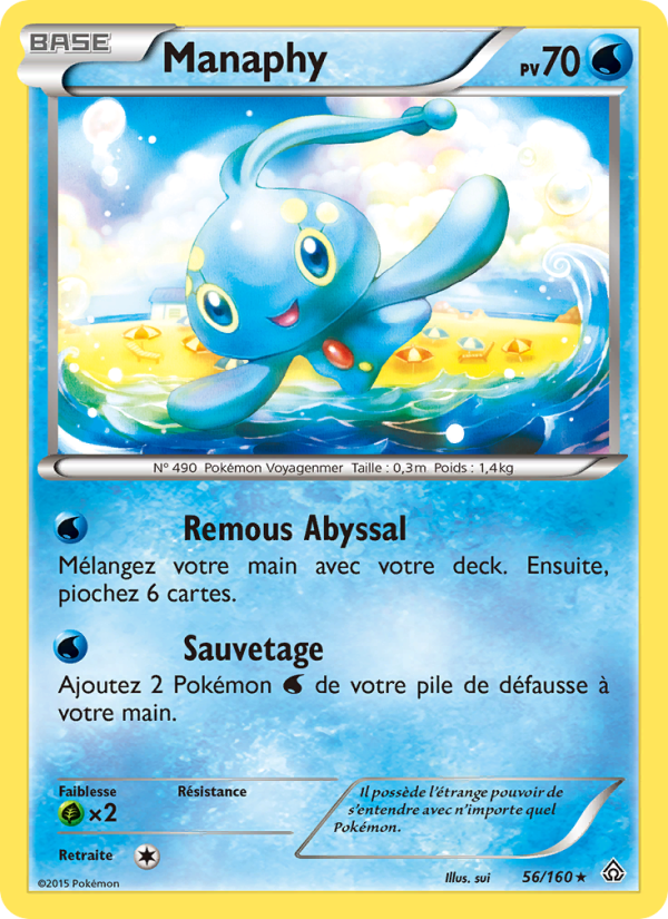 Manaphy 56 — Primal Clash (French Pokémon TCG card)