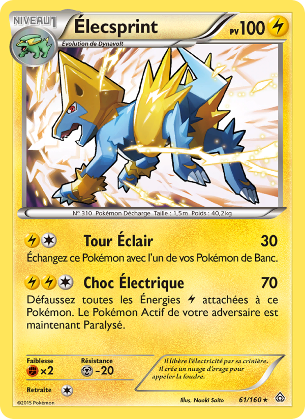 Élecsprint 61 — Primal Clash (French Pokémon TCG card)