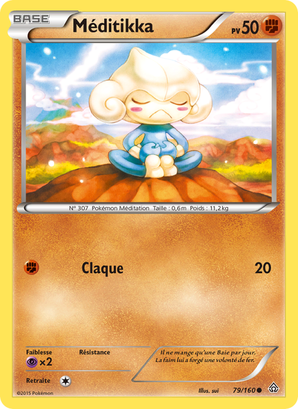 Méditikka 79 — Primal Clash (French Pokémon TCG card)