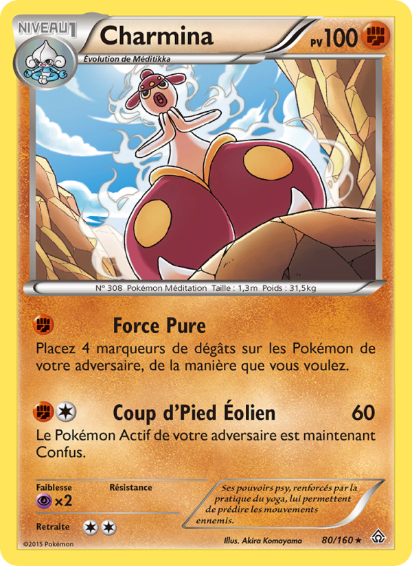 Charmina 80 — Primal Clash (French Pokémon TCG card)
