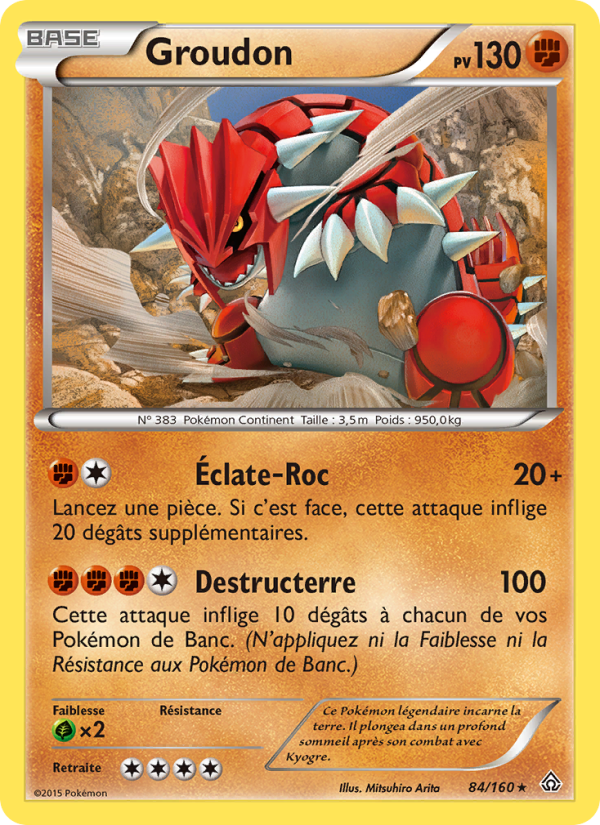 Groudon 84 — Primal Clash (French Pokémon TCG card)