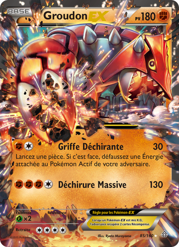 Groudon EX 85 — Primal Clash (French Pokémon TCG card)