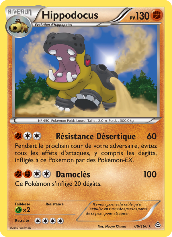 Hippodocus 88 — Primal Clash (French Pokémon TCG card)