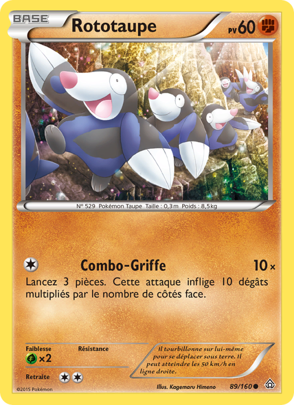 Rototaupe 89 — Primal Clash (French Pokémon TCG card)