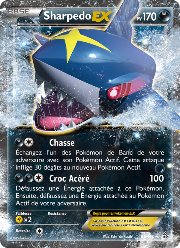 Sharpedo EX 91 — Primal Clash (French Pokémon TCG card)
