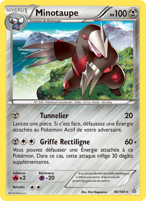 Minotaupe 96 — Primal Clash (French Pokémon TCG card)