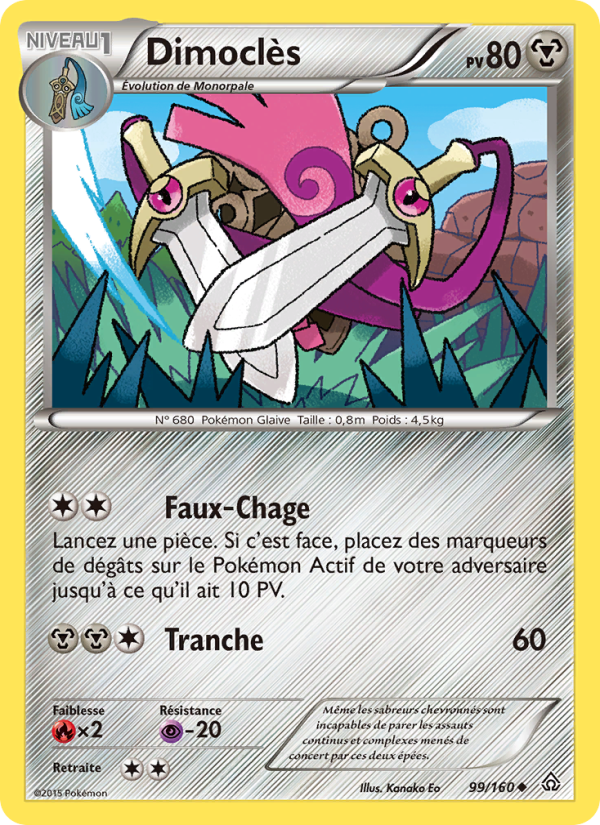 Dimoclès 99 — Primal Clash (French Pokémon TCG card)
