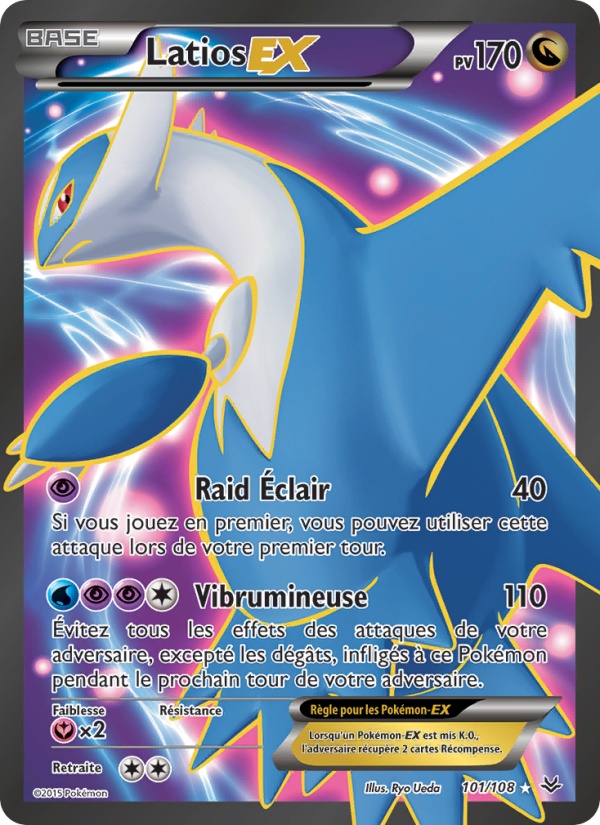 Latios EX 101 — Roaring Skies (French Pokémon TCG card)
