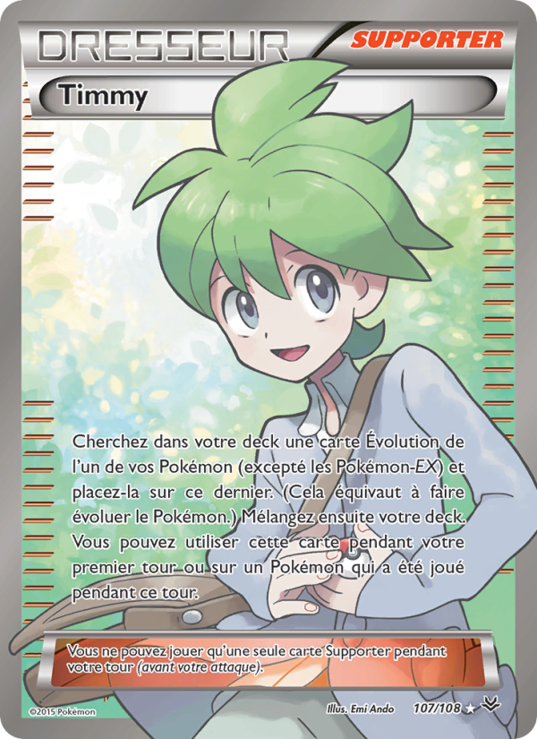 Timmy 107 — Roaring Skies (French Pokémon TCG card)