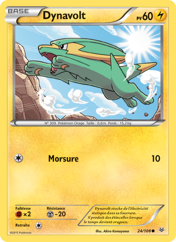 Dynavolt 24 — Roaring Skies (French Pokémon TCG card)